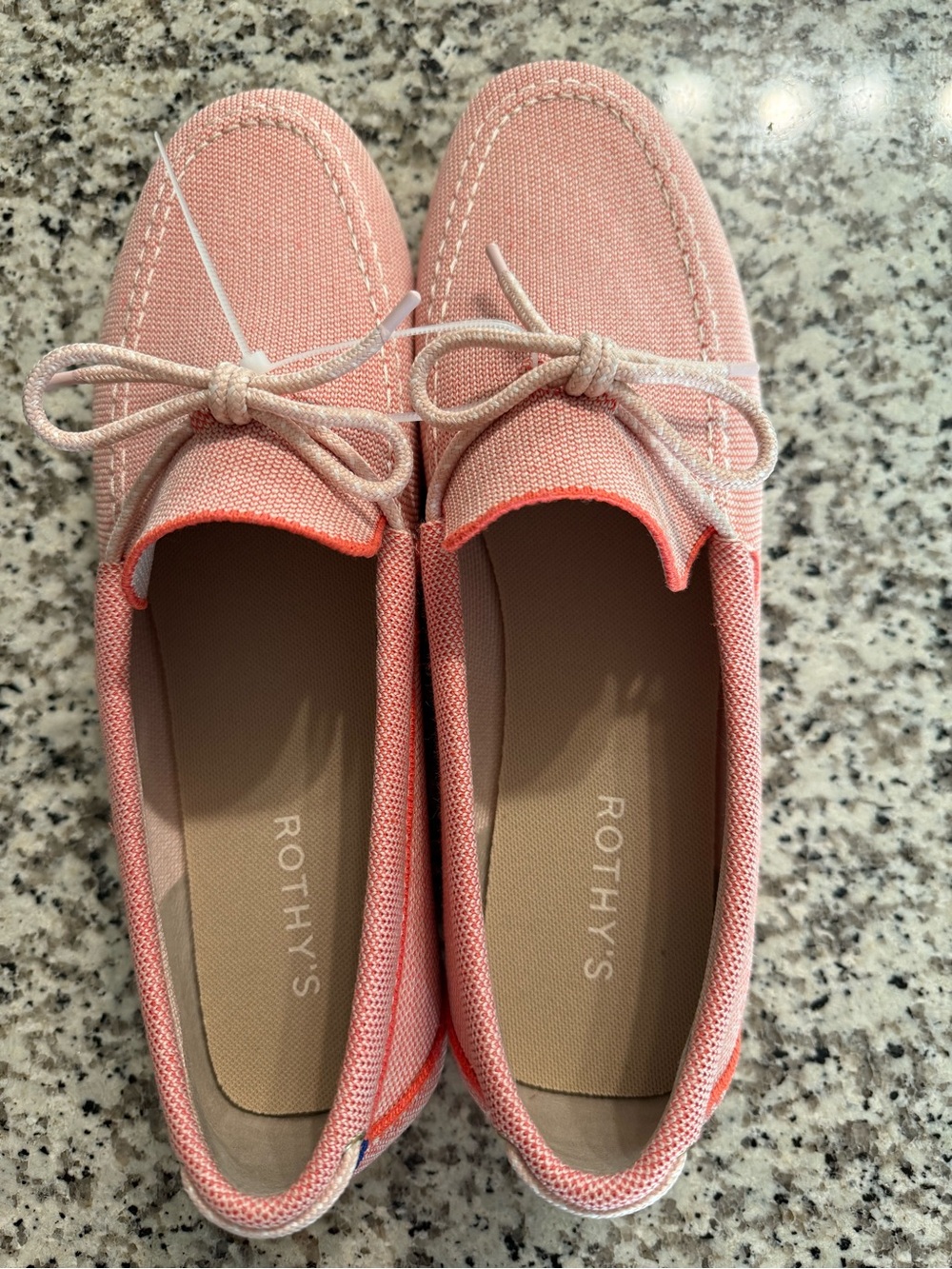 Rothy's Women's Coral Pink Canvas Loafers